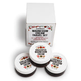 Travel Size Lotion Magnesium Cream for Leg Cramps Travel Size Toiletries Women - Purse Essentials Items Women - Natural Night Magnesium Lotion for Kids & Babies Pregnancy Travel Essentials 3x2oz Jars